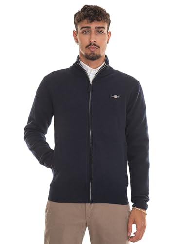 Gant Superfine Lambswool Full Zip Sweater 2XL von GANT