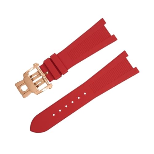 GANYUU Für Patek Philippe FKM Fluorkautschuk-Uhrenarmbänder, Zubehör, Armband für Nautilus 5711/5712 Original-Interface-Armband, 25–12 mm, 25-12, Achat von GANYUU