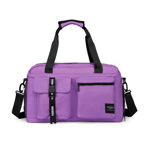 GANYUU Große Fitness-Tasche, Sport-Handtasche, Damen, trockene nasse Schuhe, Tasche, einzelne Schulter, Crossbody, Schwimmen, Yoga, Fitnessstudio, Reiserucksack, violett, Einheitsgröße GANYUU Große Fitness-Tasche, Sport-Handtasche, Damen, trockene nasse Schuhe, Tasche, einzelne Schulter, Crossbody, Schwimmen, Yoga, Fitnessstudio, Reiserucksack, violett, Einheitsgröße von GANYUU