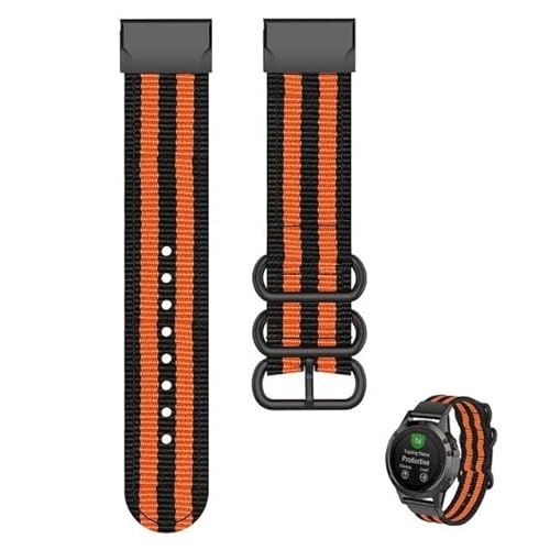 GANYUU Nylon-Uhrenarmband für Garmin Fenix 7X 6X Pro 7 7S 6 6S 5X 5 5S Plus VERTIX Epix Gen 2, schnell trocknendes Armband mit Klettverschluss, 26, 20, 22 mm, For Vertix 2, Achat von GANYUU