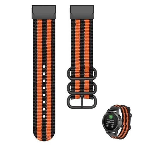 GANYUU Sportarmband aus Segeltuch für Garmin Fenix 6X Pro 5X 7X 3HR / 5X / 3HR, einfache Passform, Schnellverschluss-Armband Correa, For Vertix, Achat von GANYUU