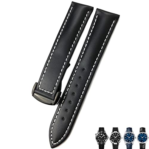 GANYUU Uhrenarmband aus Rindsleder, für Omega Seamaster 300 Speedmaster Uhrenarmbänder, 21 mm, 20 mm, 22 mm, 22 mm, Achat GANYUU Uhrenarmband aus Rindsleder, für Omega Seamaster 300 Speedmaster Uhrenarmbänder, 21 mm, 20 mm, 22 mm, 22 mm, Achat von GANYUU