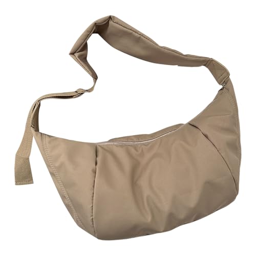 GAOFESA Einzigartige, einfarbige lässige Sport-Umhängetasche mit viel Platz für Damen, Schulter-Geldbörse für den täglichen Gebrauch und Reisen, modische Knödel-Packung, khaki, One Size GAOFESA Einzigartige, einfarbige lässige Sport-Umhängetasche mit viel Platz für Damen, Schulter-Geldbörse für den täglichen Gebrauch und Reisen, modische Knödel-Packung, khaki, One Size von GAOFESA