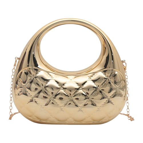 GAOFESA Einzigartige Geldbörse, einzelne Schultertaschen mit Kettenriemen, Crossbody-Tasche, Reisetasche, trendiges Damen-Accessoire, kleine Gegenstände, Handtasche, gold, One Size GAOFESA Einzigartige Geldbörse, einzelne Schultertaschen mit Kettenriemen, Crossbody-Tasche, Reisetasche, trendiges Damen-Accessoire, kleine Gegenstände, Handtasche, gold, One Size von GAOFESA