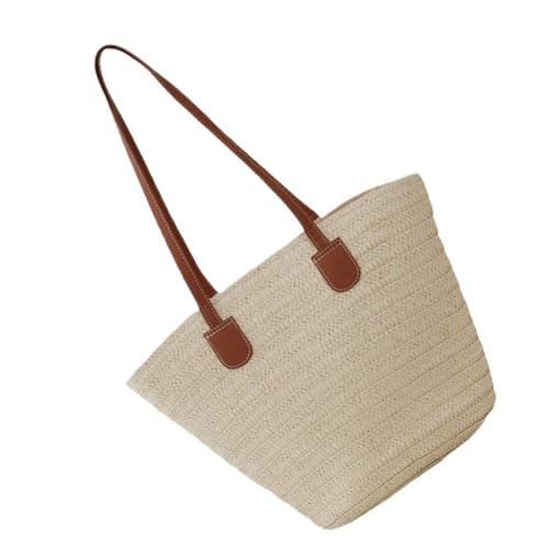 GAOFESA Elegante Strohtasche für Damen, freundlich, modische Umhängetasche, Strandhandtasche, ideal für Stadteinkäufe und Urlaubspartys, große Kapazität, B, One Size von GAOFESA
