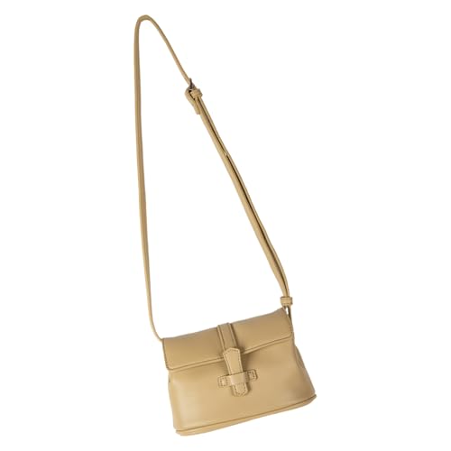 GAOFESA Elegante quadratische PU-Umhängetasche mit Retro-Design, Leaethr Schultertaschen mit verstellbarem Riemen für modische Frauen, modische Damentasche, C, One Size von GAOFESA