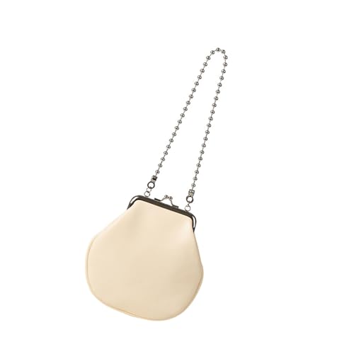 GAOFESA Modische kleine Umhängetasche in Muschelform mit Kette, PU-Leder, Schultertasche für den täglichen Gebrauch und besondere Anlässe, stilvolle Party-Handtasche, gelb, One Size von GAOFESA
