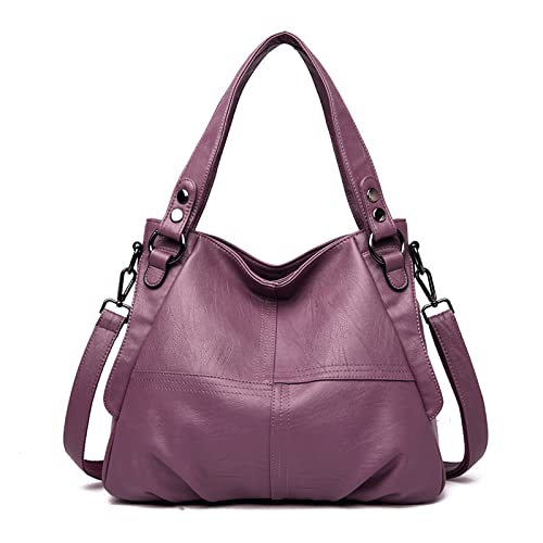 GAOFESA Retro-Umhängetasche, PU-Leder, Umhängetasche, Handtasche für Damen und Mädchen, Umhängetasche für Damen und Mädchen, lavendel, One Size GAOFESA Retro-Umhängetasche, PU-Leder, Umhängetasche, Handtasche für Damen und Mädchen, Umhängetasche für Damen und Mädchen, lavendel, One Size von GAOFESA