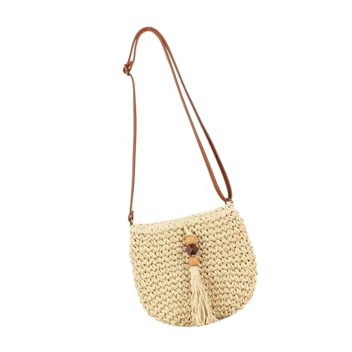 GAOFESA Trendige, leichte Bohomian-Umhängetasche aus Korbgeflecht, lässig, verstellbar, für Damen und Reiseliebhaber, stilvolle Damentasche, D, One Size GAOFESA Trendige, leichte Bohomian-Umhängetasche aus Korbgeflecht, lässig, verstellbar, für Damen und Reiseliebhaber, stilvolle Damentasche, D, One Size von GAOFESA
