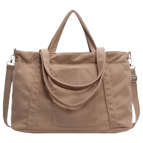 GAOFESA Umhängetasche mit großer Kapazität für Damen, trendige Umhängetasche, Tragegriff oben, Cord, Kuriertasche für Reisen, Alltag, große Kapazität, Crossbody-Tasche für Damen, trendige GAOFESA Umhängetasche mit großer Kapazität für Damen, trendige Umhängetasche, Tragegriff oben, Cord, Kuriertasche für Reisen, Alltag, große Kapazität, Crossbody-Tasche für Damen, trendige von GAOFESA