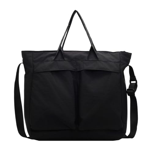 Lässige Umhängetasche aus Nylonstoff für Herren, Crossbody-Tasche mit großer Kapazität und mehreren Taschen, japanischer Stil, Handtasche, mehrere Taschen, Schultertasche, Schwarz , One Size Lässige Umhängetasche aus Nylonstoff für Herren, Crossbody-Tasche mit großer Kapazität und mehreren Taschen, japanischer Stil, Handtasche, mehrere Taschen, Schultertasche, Schwarz , One Size von GAOFESA
