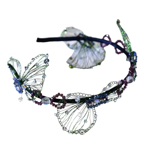Frauen Schmetterling Draht Kristall Stirnband Für Pageant Prom Kopfbedeckung Elegante Haarband Club Kopfschmuck Foto Requisiten von GAOINTELL
