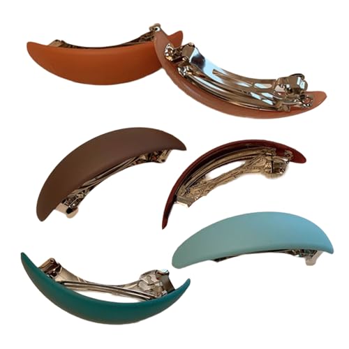 Set Von 6 Französischen Stilclips Für Frauen Dünne Und Verdickte Haare Klassische Einfache Farbe Pferdeschwanzhalter Für Tägliche Verschleiß von GAOINTELL