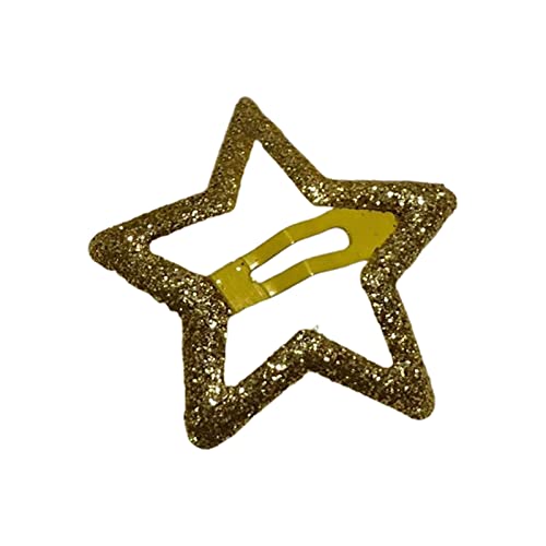 Star Haarspange Kinder Glitzer Metall Haarspangen Haarspangen Haarnadeln Mädchen Haarschmuck Kopfbedeckung Styling Werkzeuge fünfzackiger Stern Seitenclip für Haar Hochzeit von GAOINTELL