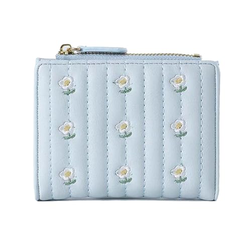 GAOSHA Kleine Geldbörse für Mädchen, schöne Blumen-Münztasche, kurze Geldbörse, Reißverschlüsse, Münzgeldbörse, modische Geldbörse, praktische Kleingeldbörse von GAOSHA