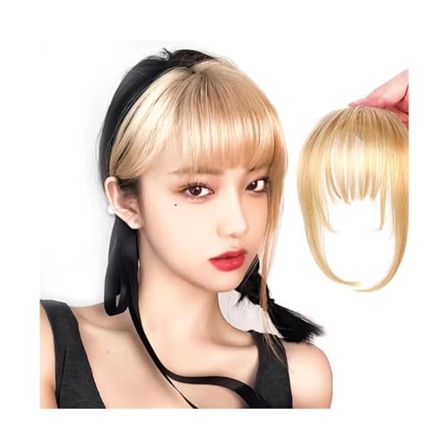 Pony-Clip, Mädchen Fashionen Bangs Perücke weiblich unsichtbar Luft Haaransatz Ersatz Damen Haarbekleidung,Air Bangs für Frauen von GAOWINLY