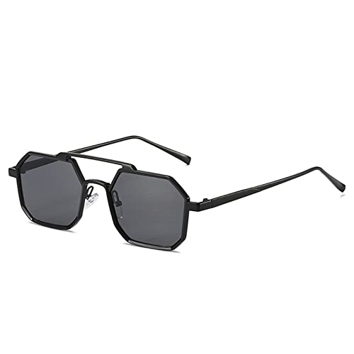 Modische Sonnenbrille für Damen und Herren mit quadratischem Rahmen, Farbe: A, Größe: M von GAOXIN