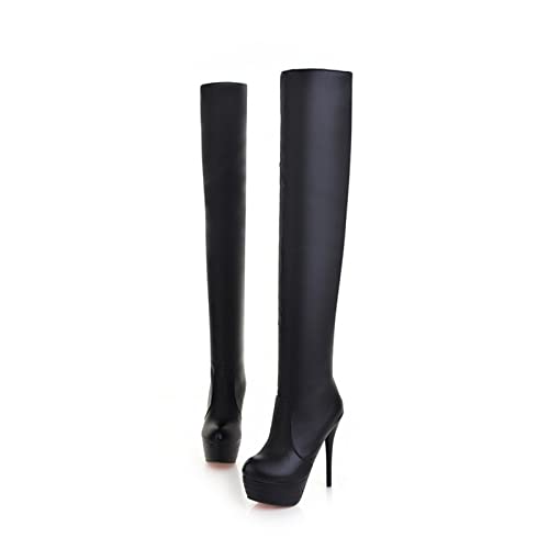 GAOword Damen Stiefel Sexy 13.5CM High Heel Overknee Stiefel Stiletto Reiter Stiefel von GAOword