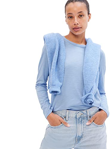 GAP Damen Foreversoft Langarm Rundhalsausschnitt T-Shirt, Windblau, XX-Large von GAP