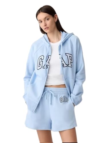 GAP Kapuzenpullover mit Logo für Damen, durchgehendem Reißverschluss, L von GAP