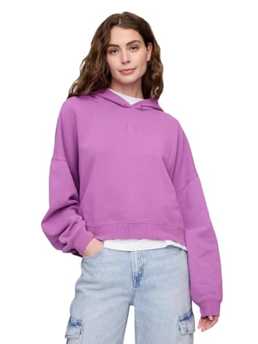 GAP Damen-Sweatshirt mit Logo und Kapuze, Cattelya Orchid 183223 von GAP