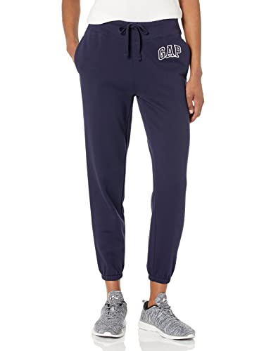GAP Damen Logo Fleece Joggers Trainingshose, Marineblaue Uniform, Groß von GAP