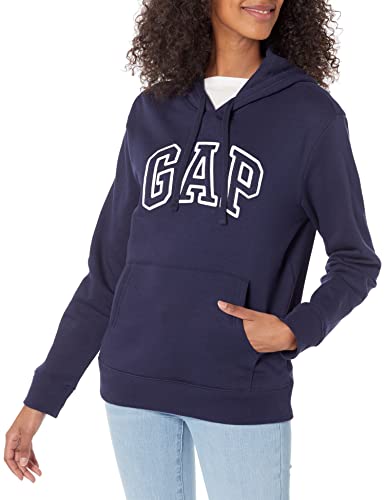 GAP Damen V Heritage Po HD Sweatshirt, Marineblaue Uniform, L von GAP