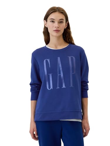 GAP Damen V-Logo Db Crew, Bellwether Blue 193943, XS von GAP