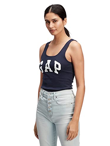 GAP Damen V-sl Bf Tank Trägershirt/Cami Shirt, Marineblaue Uniform, X-Groß von GAP