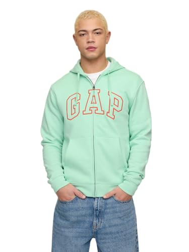 GAP Heritage Kapuzenpullover mit Logo, durchgehender Reißverschluss, Medium von GAP