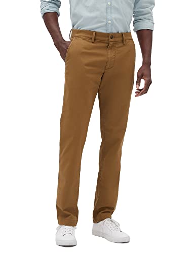 GAP Herren Essential Slim Fit Khaki Chinohose Khakihose, Palomino Brown Global, 32W / 32L von GAP