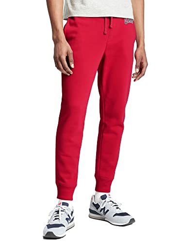 GAP Herren Fleece-Jogginghose mit Logo Trainingshose, Rot/Ausflug, einfarbig (Getaway Solids), Mittel von GAP