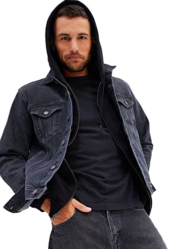GAP Herren Icon Jeansjacke Jacke, Schwarze Waschung, L von GAP