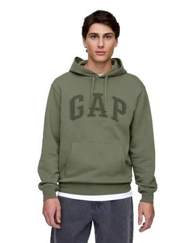 GAP Herren Kapuzenpullover Heritage Logo, Mesculen Green, Large von GAP