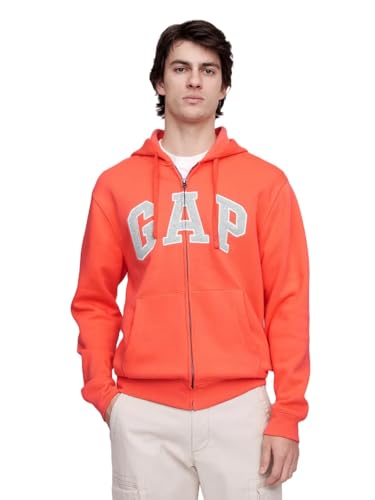 GAP Heritage Kapuzenpullover mit Logo, durchgehender Reißverschluss, Large von GAP