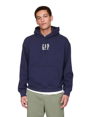GAP Herren Logo Corp Hoodie, Marineblaue Uniform, XX-Large von GAP