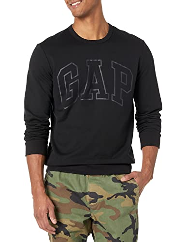 GAP Herren Logo Fleece Crew Sweatshirt Kapuzenpullover, Schwarz, X-Large GAP Herren Logo Fleece Crew Sweatshirt Kapuzenpullover, Schwarz, X-Large von GAP