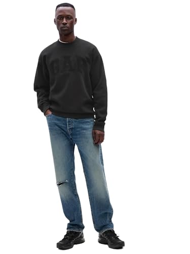 GAP Herren Logo Sweatshirt, Mondlose Nacht, Small von GAP