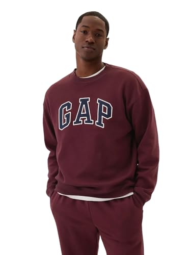 GAP Herren Logo Sweatshirt, Noir Red 796, Large von GAP