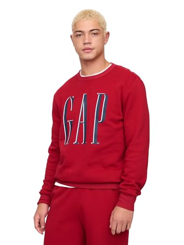 GAP Herren-Sweatshirt aus Fleece mit Rundhalsausschnitt, Schlitten, XX-Large von GAP