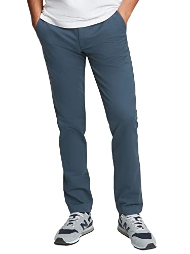GAP Herren V-Essential Khaki Slim Fit Lässige Hose, Mittel-Indigo, 40W / 32L von GAP