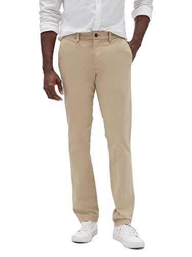 GAP Herren V-Essential Slim Fit Khakihose, Kultiges Khaki, 34W / 32L von GAP