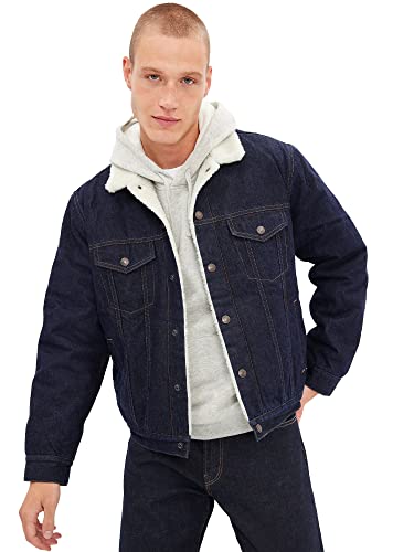 GAP Herren V-Sherpa Denim Icon JKT Rinse Jacke, Abgespült, M von GAP