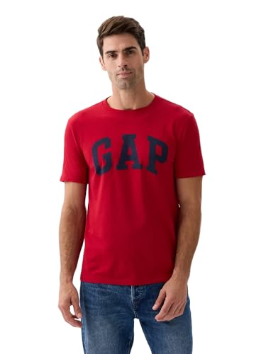 GAP Herren Weichem Logo für Jeden Tag T-Shirt, Roter Apfel, XL von GAP