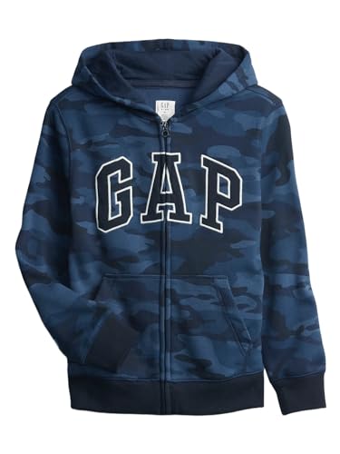 GAP Jungen Logo Hoodie Hooded Full Zip Sweatshirt, Camouflage, XL von GAP