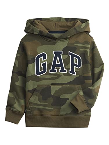 GAP Jungen Logo Hoodie Kapuzenpullover, Camouflage, X-Small von GAP