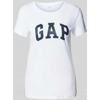 GAP T-Shirt mit Label-Print in Weiss, Größe L von GAP