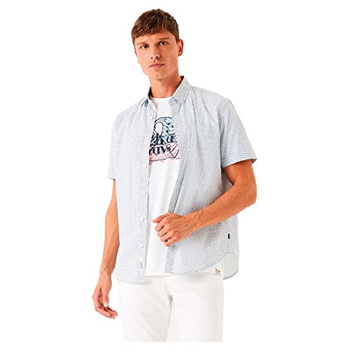 Garcia Herren Shirt Short Sleeve Hemd, White, S Garcia Herren Shirt Short Sleeve Hemd, White, S von GARCIA
