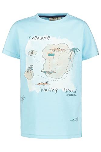 Garcia Kids Jungen Short Sleeve T-Shirt, Sky Blue, 92/98 von GARCIA DE LA CRUZ