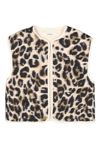 Garcia Mädchen Wenderweste Leoprint, Größe:164/170, Farbe:Soft Teddy von GARCIA DE LA CRUZ